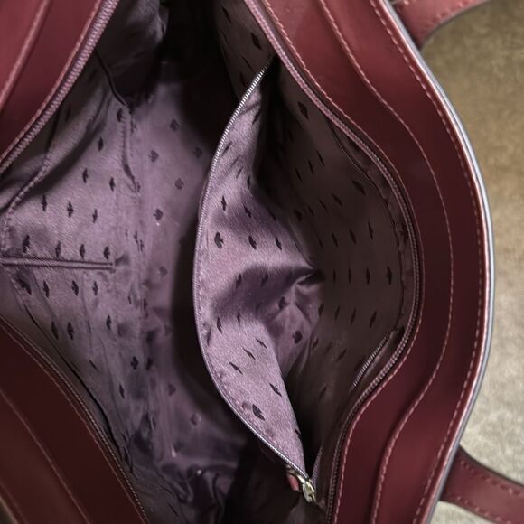 Kate Spade Purple/Maroon Medium sized tote. - Picture 10 of 13